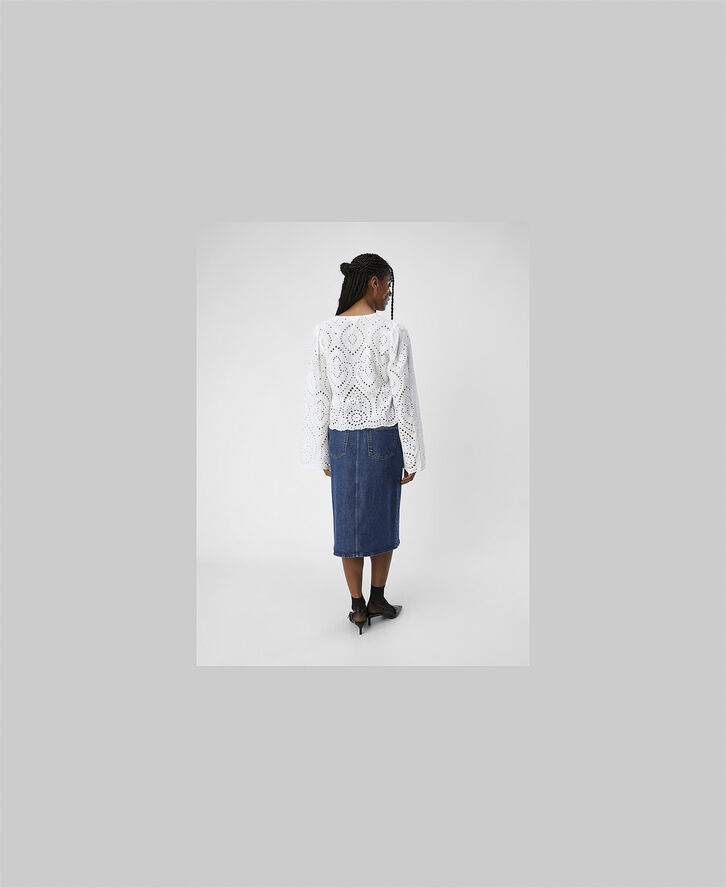 Object OBJTUGI L/S TIE TOP E DIV Cloud dancer