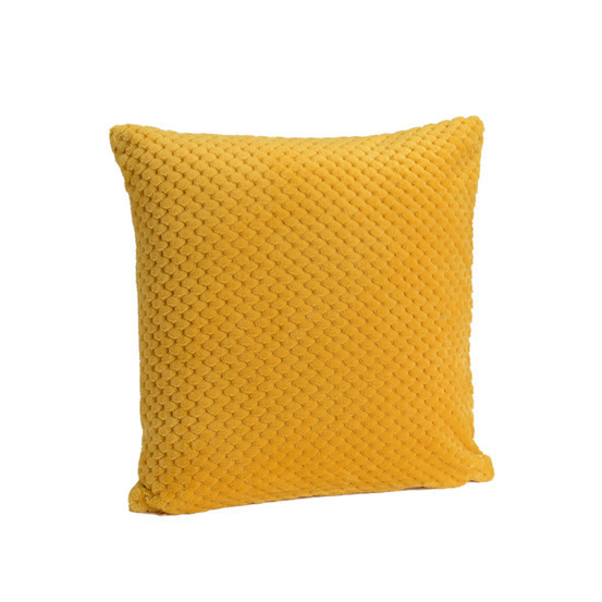 Coussin Damier, moutarde 40x40cm