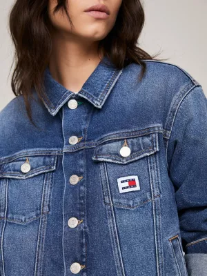 Jaqueta jeans clássica Mom