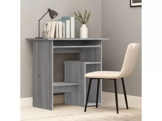 Bureau Sonoma gris 80x45x74 cm Bois d'ingénierie