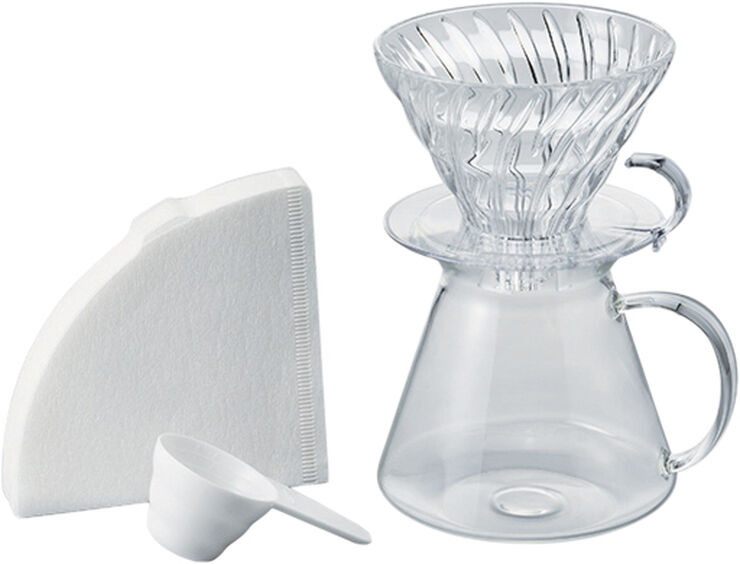 Hario Hario Glass Coffee Brewing Kit Transparent