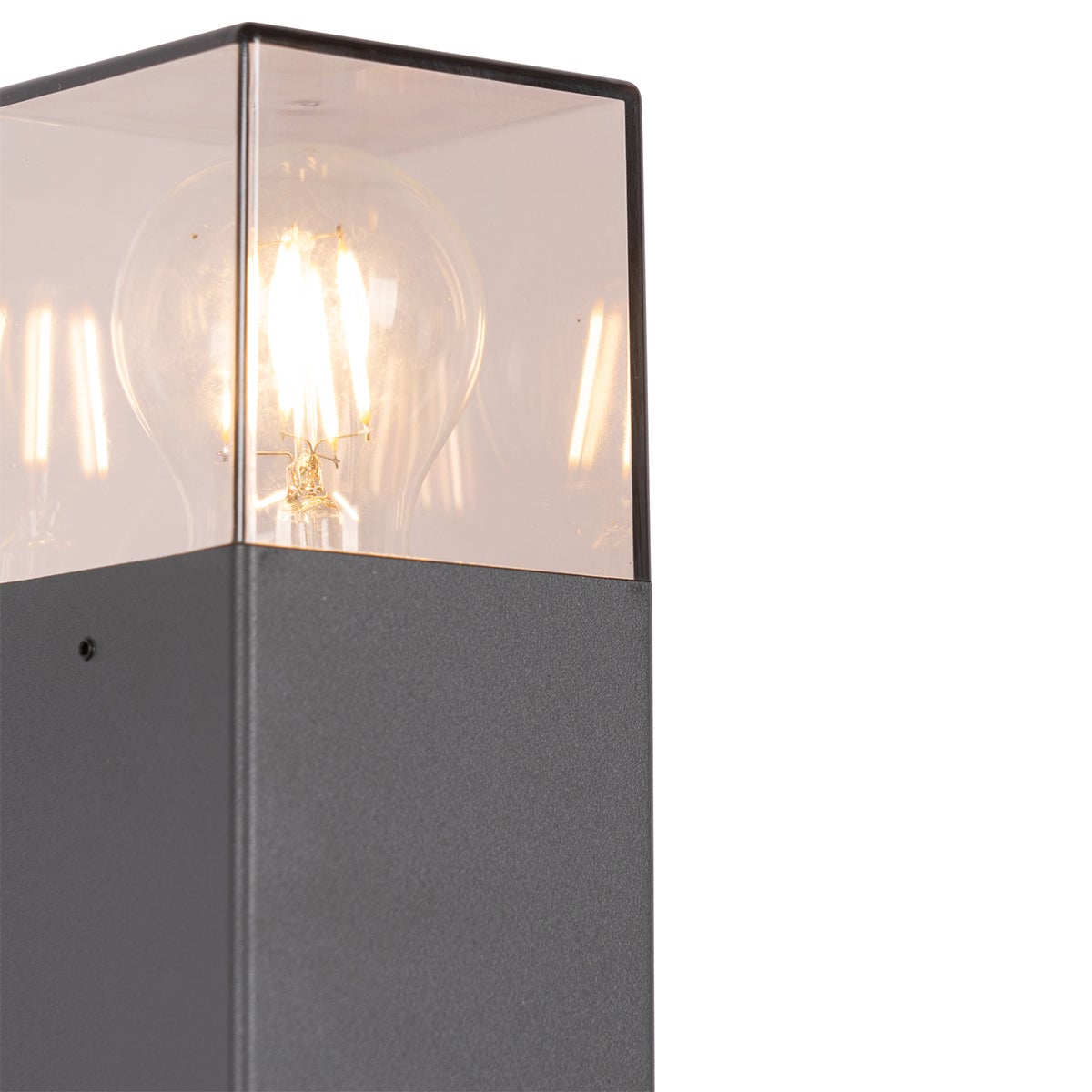 Moderne staande buitenlamp 70 cm donkergrijs IP44 - Denemarken