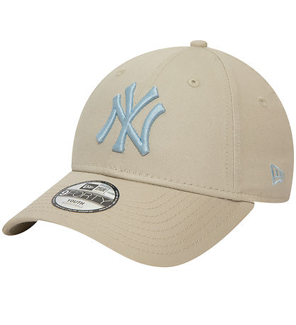 New Era Kasket - 9Forty - New York Yankees - Light Beige/Lyseblå