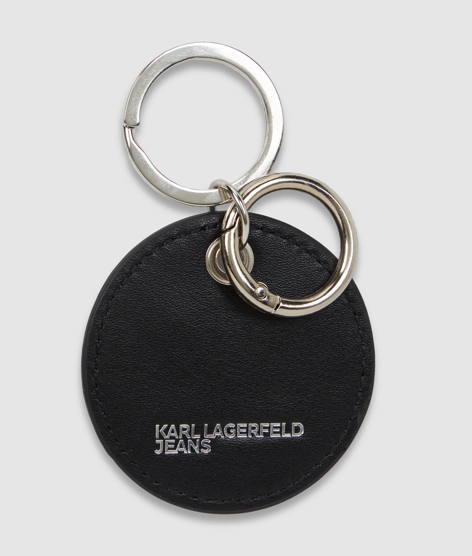 K-logo denim sleutelhanger