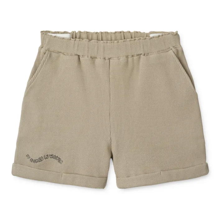 Liewood Short Cay Gaufré | Vert kaki clair