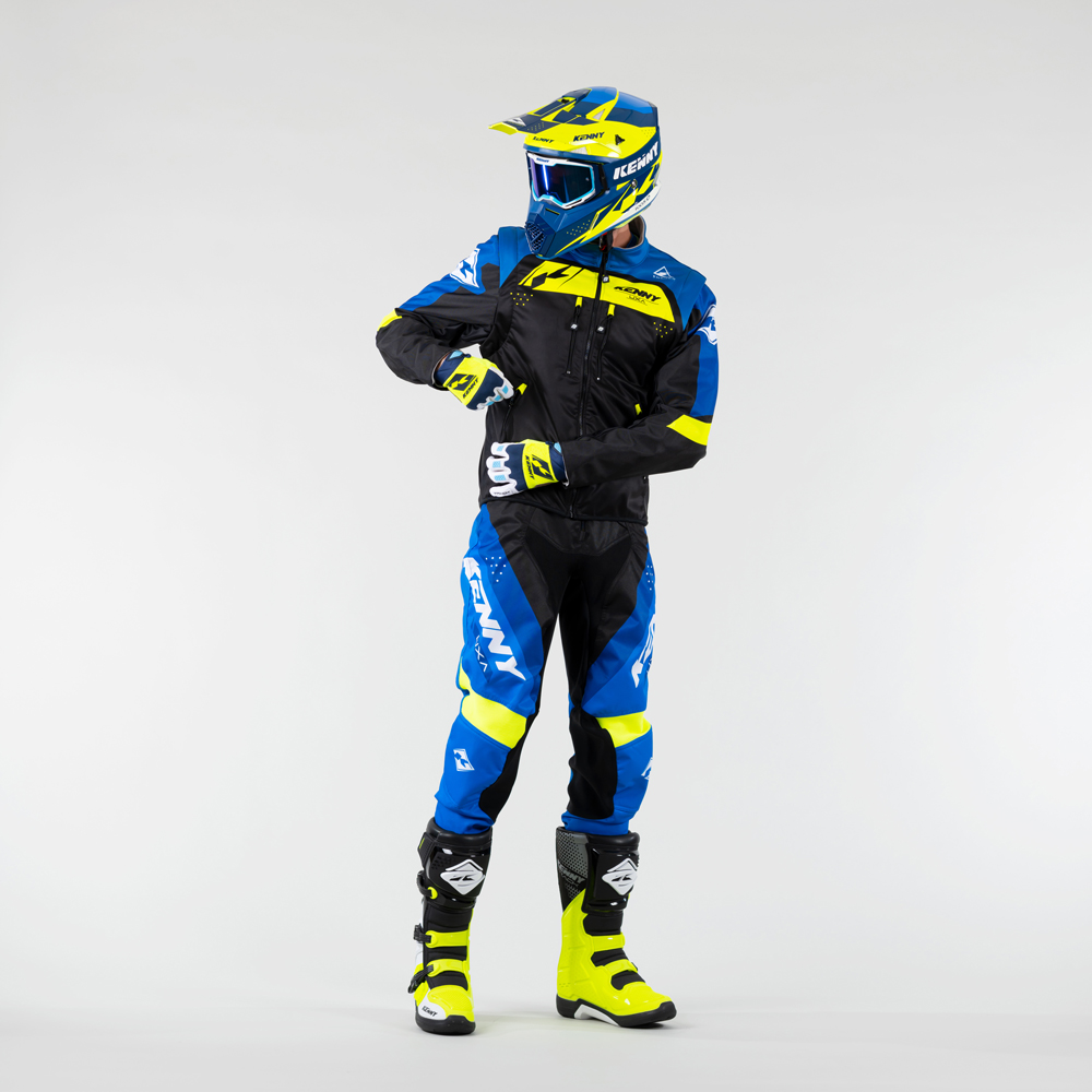 Kenny - Veste Softshell Noir / Bleu / Jaune