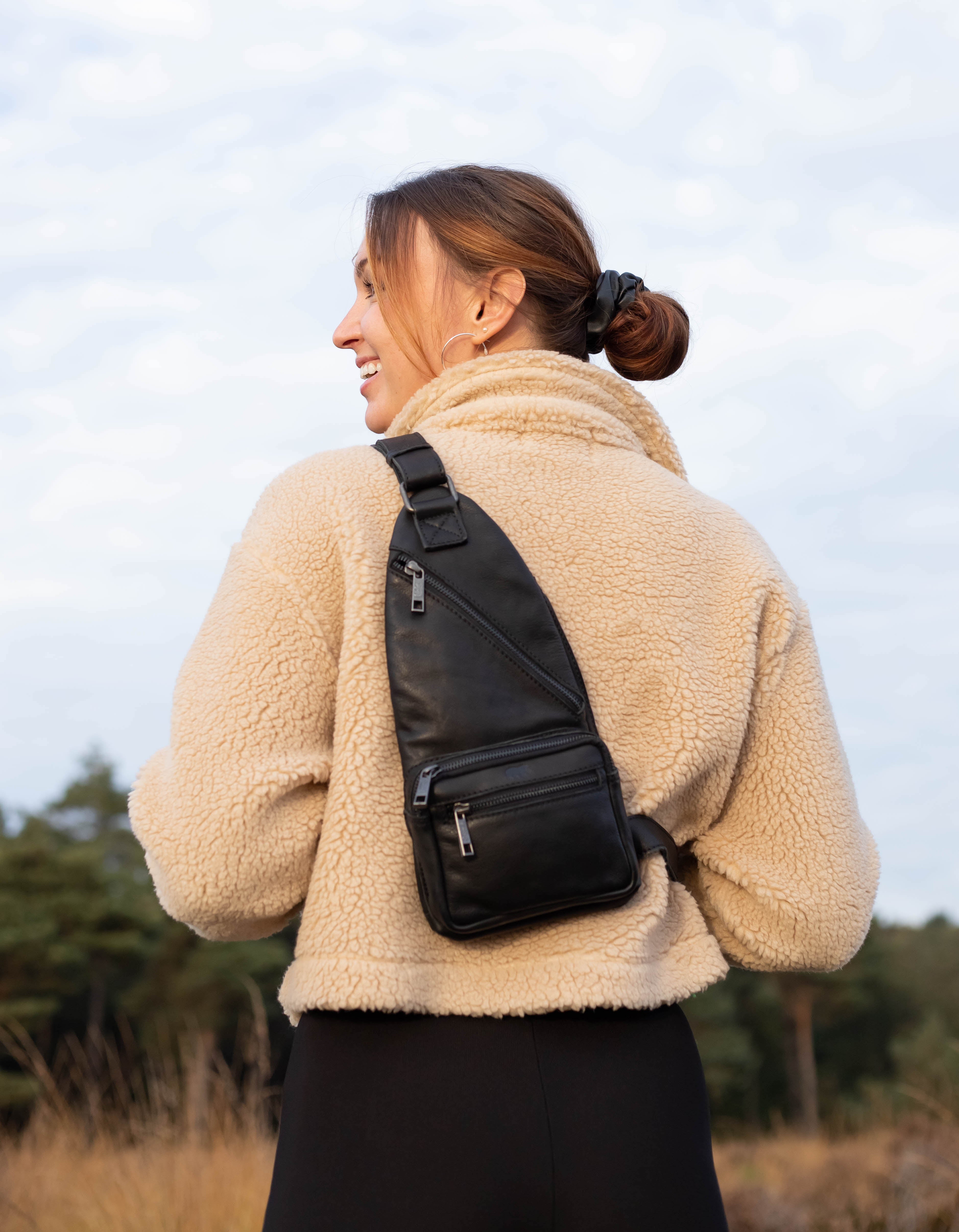 Crossbody tas 'Nolani' zwart Zwart