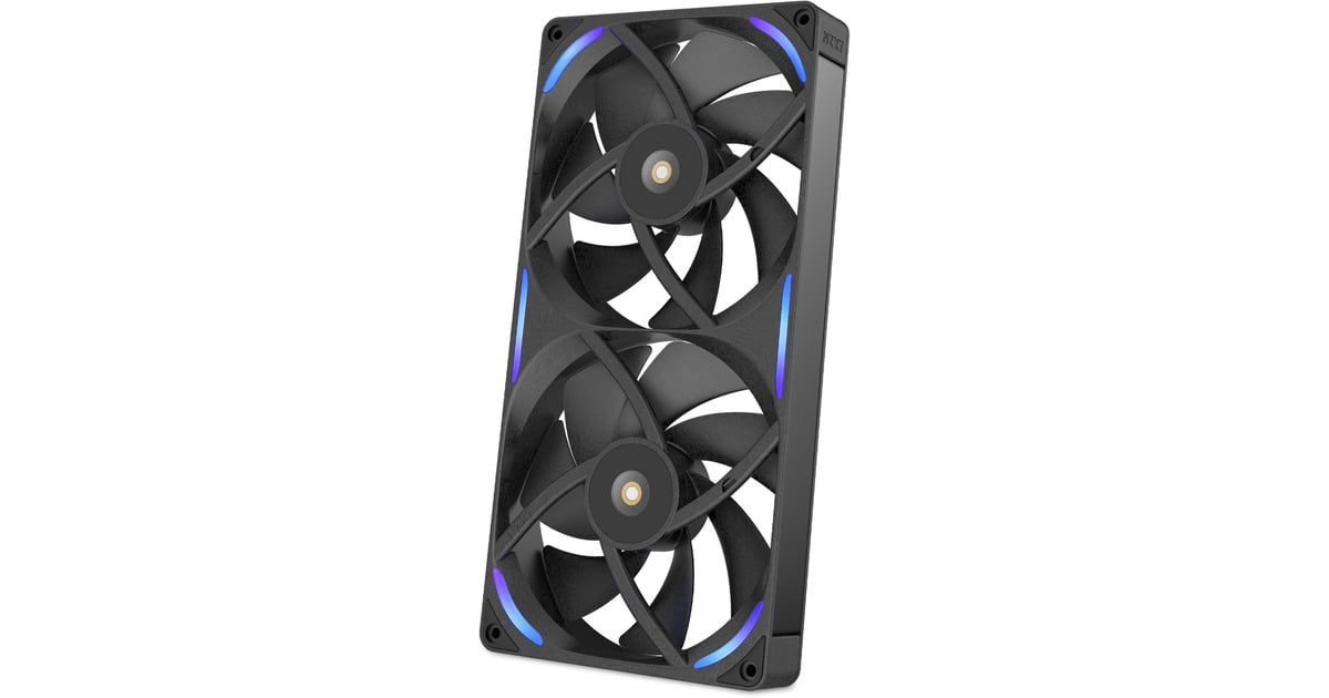 NZXTPerformance Fan F280X RGB case fans  (Zwart, 2 stuks, 280 x 140 x 30 mm, PWM)