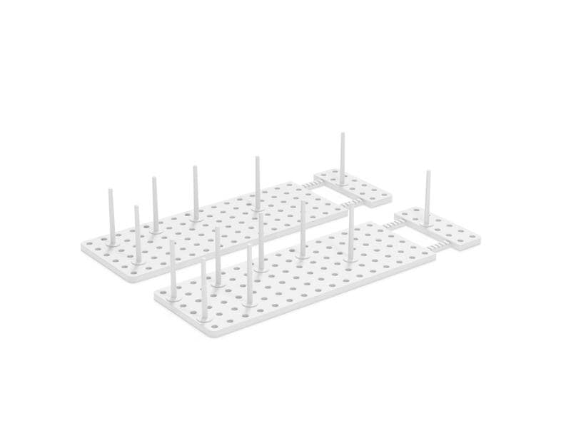 Umbra Abtropfgestell Peggy 2er Set, Weiss Schubladenorganizer oder Abtropfgitter