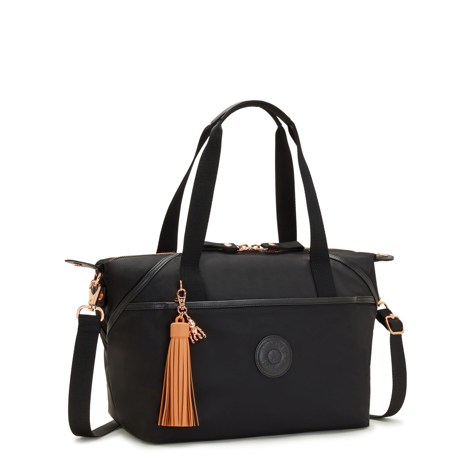 ART ORGANIZED Grand sac fourre-tout avec compartiment pour ordinateur portable - Rose Black