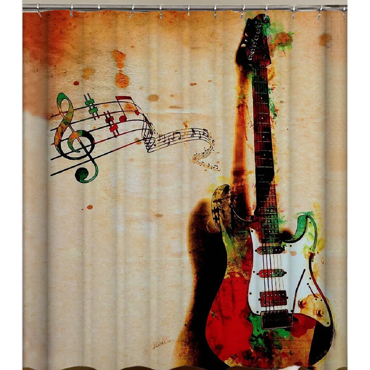 Universal Rideau de douche Instrument Musique - 120x180 cm