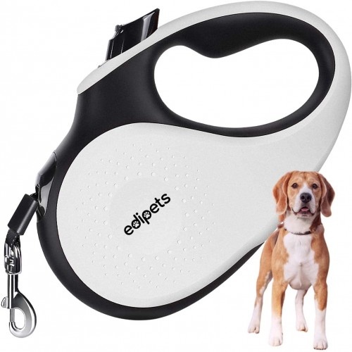 Guia extensível branca Edipets para cães, 25 kg