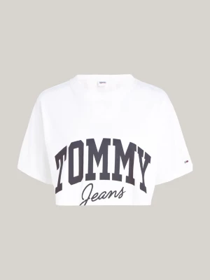 Camiseta Varsity Cropped com Logo