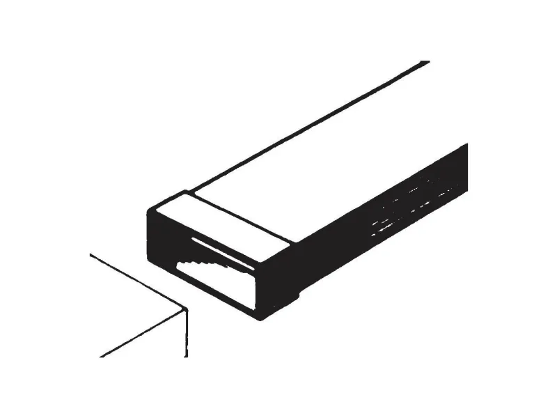 Wallair 20200111 Fladkanals-ventilationssystem 100 Rørforbinder