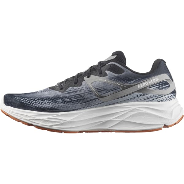 Chaussure running SALOMON AERO GLIDE BLACK/ALLOY/CORAL GOLD