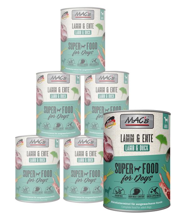 MAC's DOG Nassfutter für Hunde, 6 x 800 g