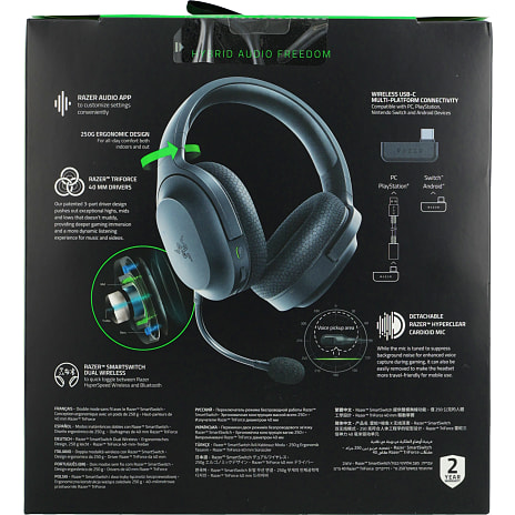 Razer Barracuda X 2022 gaming headset - sort