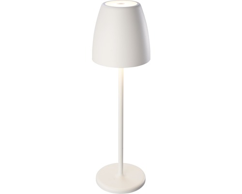 Tafellamp op batterijen IP54 2W 200 lm 2700 KH 38 cm Tavola wit met USB + touchdimmer