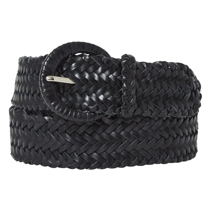 Dragon Diffusion Ceinture tressée 4 cm | Noir