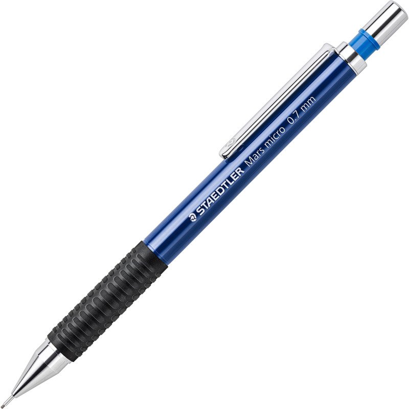 Portemine rechargeable Mars Staedtler pointe 0,7 mm B bleu