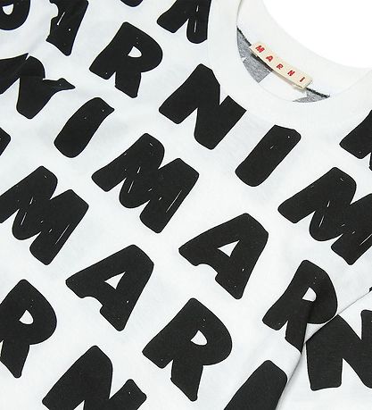 Marni T-Shirt - Weiß m. Schwarz
