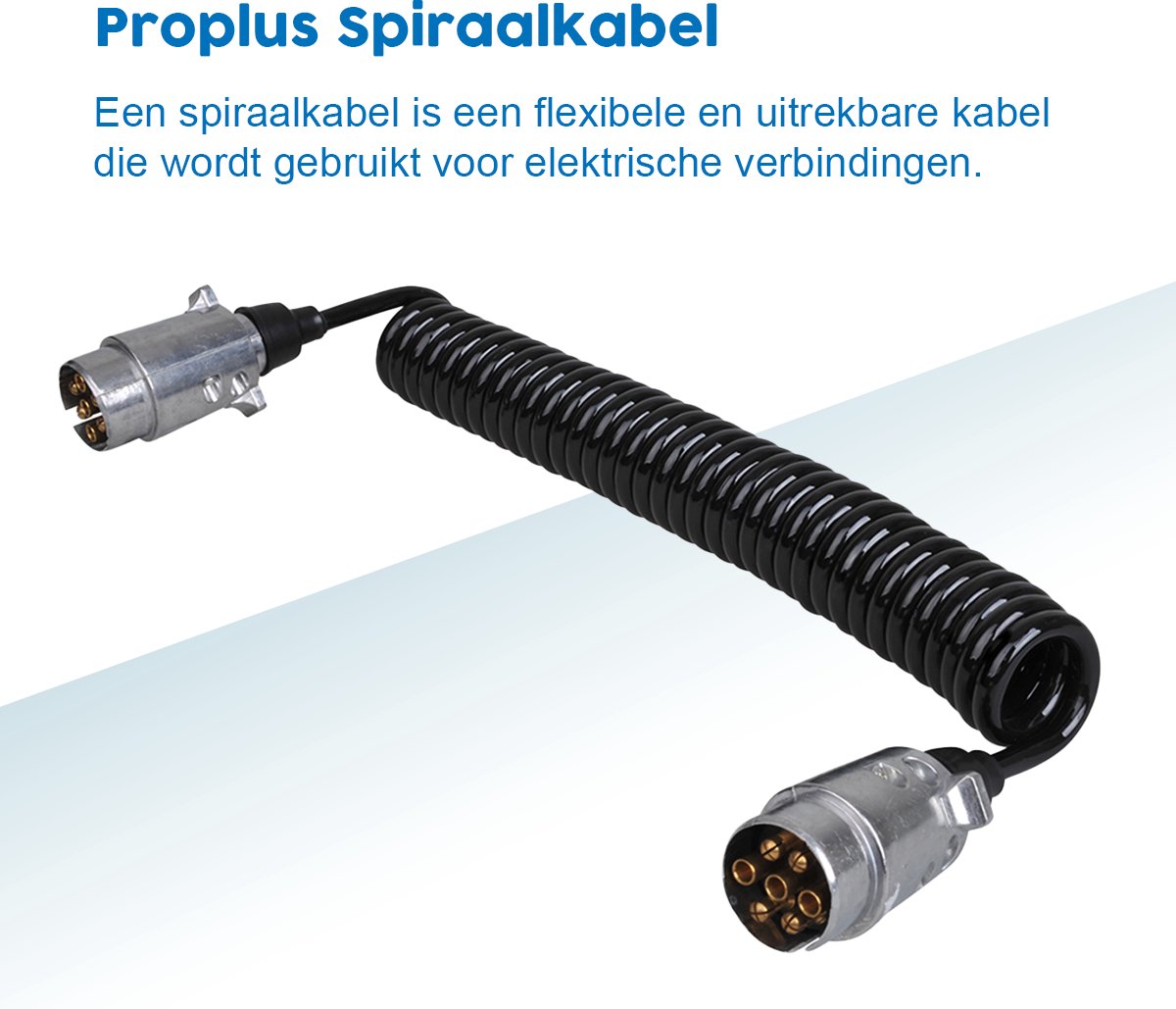 Proplus 7-polig spiraalkabel - Max. 4.5 meter