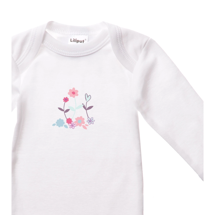 Liliput Bodies AOP PFERD und Frontprint weiß, rosa
