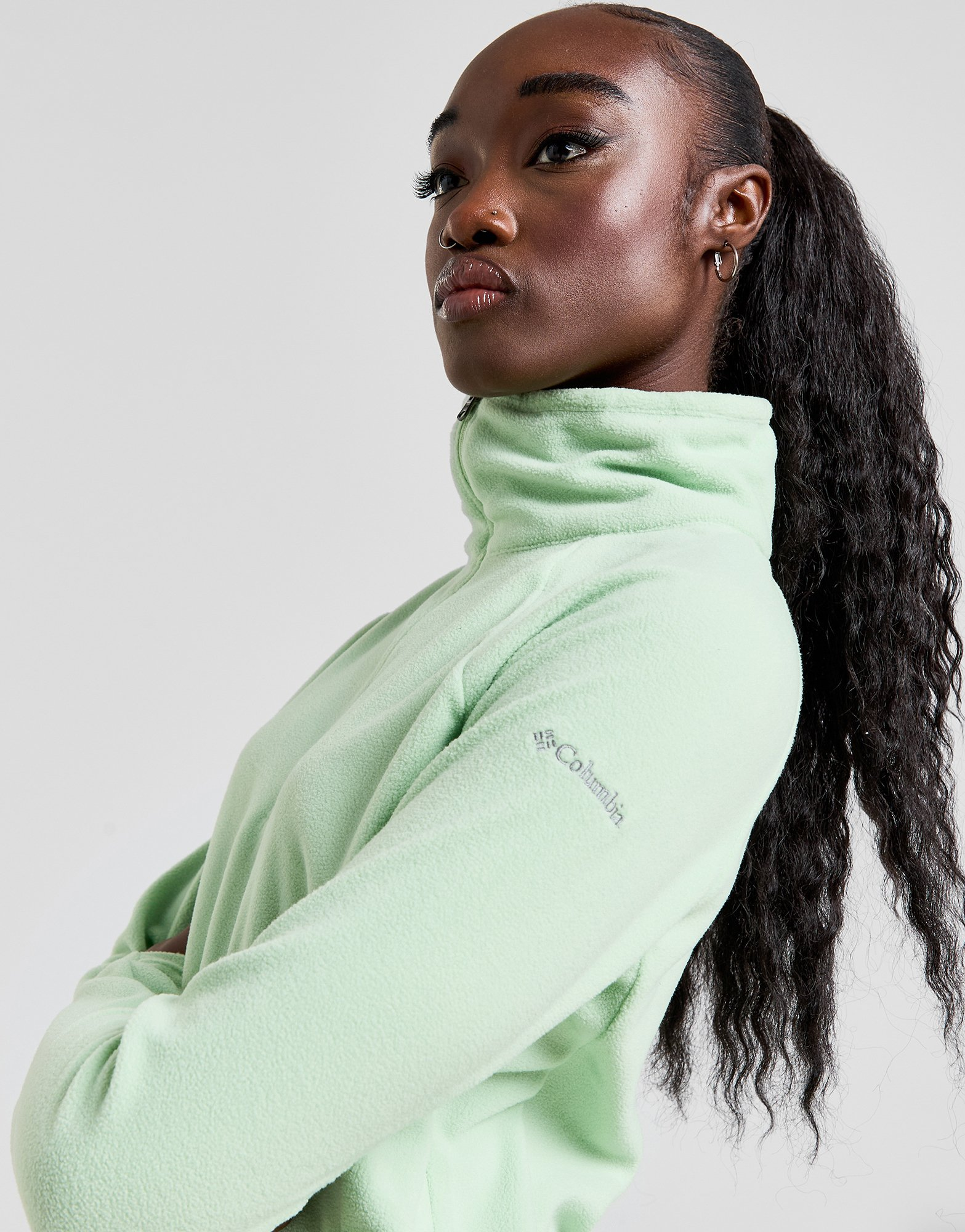 Columbia Haut Glacial Polar 1/4 Zippé Femme