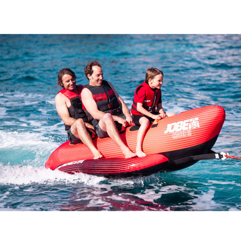 BOUEE TRACTEE BANANE ROUGE JOBE 3 PERSONNES