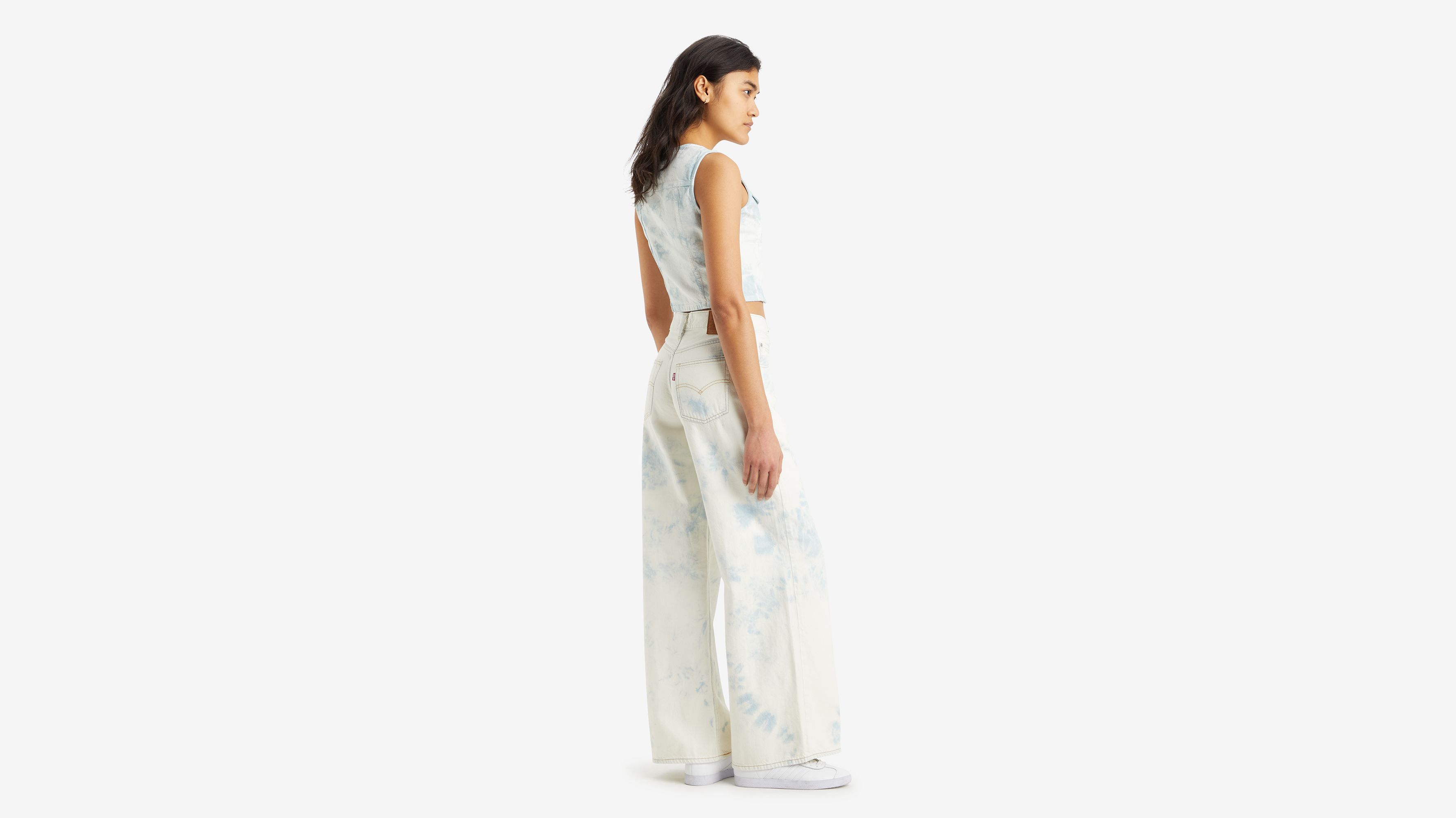 Jean Baggy Dad Wide Leg Lightweight - Maybe Blue Wl - Bleu
