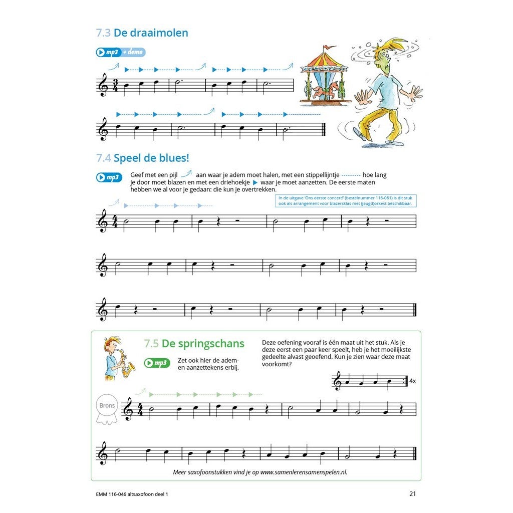 Hal Leonard Samen Leren Samenspelen Altsaxofoon 1 complete methode voor individueel en groepsonderwijs