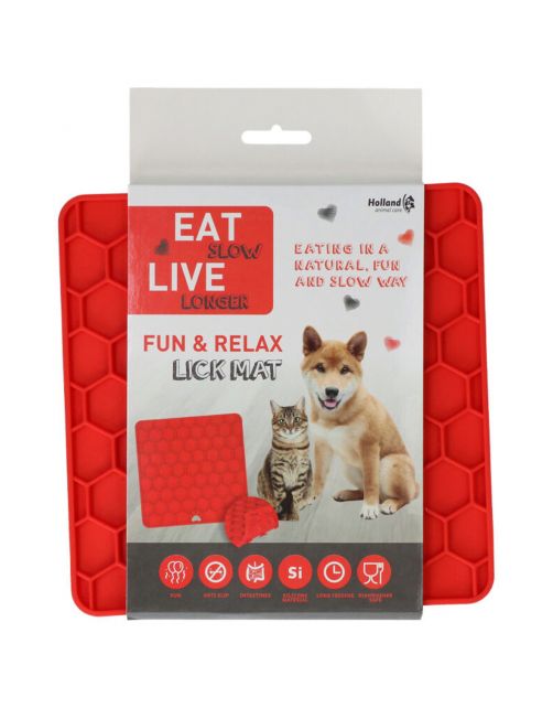 Eat Slow Fun & Relax Lick Mat 23x19 cm - Hondenvoerbak