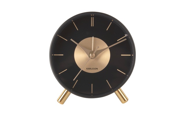 Karlsson Wecker »Gold Disc Gold/Schwarz«