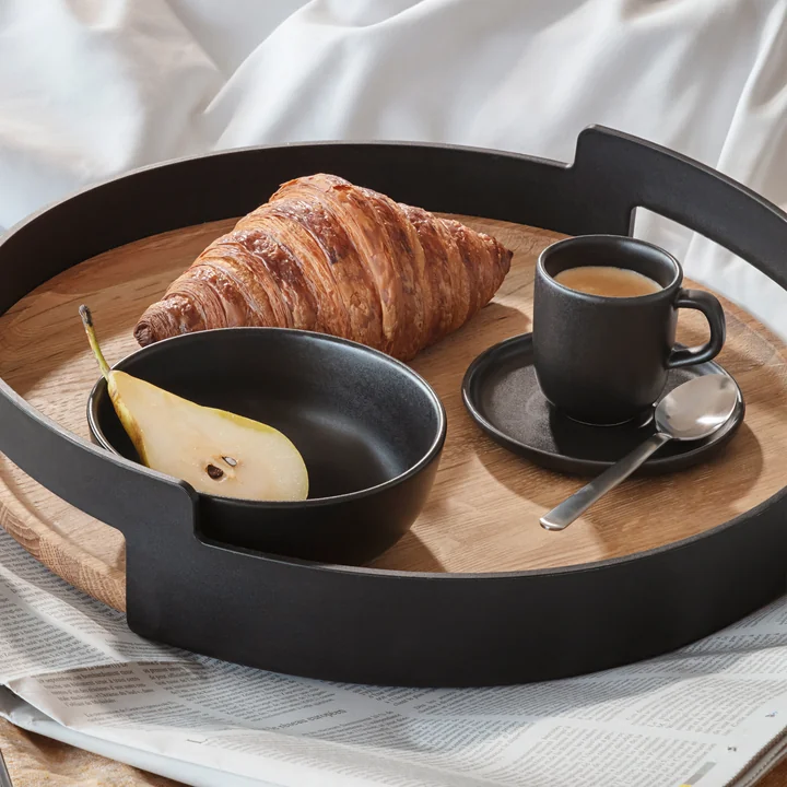 Eva Solo - Nordic Kitchen Tasse mit Untertasse 6,5 cl, schwarz