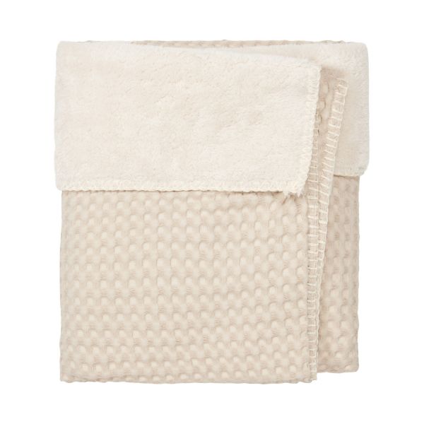 Koeka Oslo Wiegdeken Wafel / Teddy Sand / Pebble