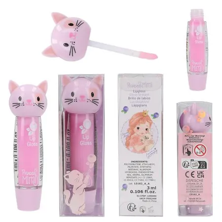 Depesche Princess Mimi Lipgloss Tier, 1 Stück, 3-fach sortiert
