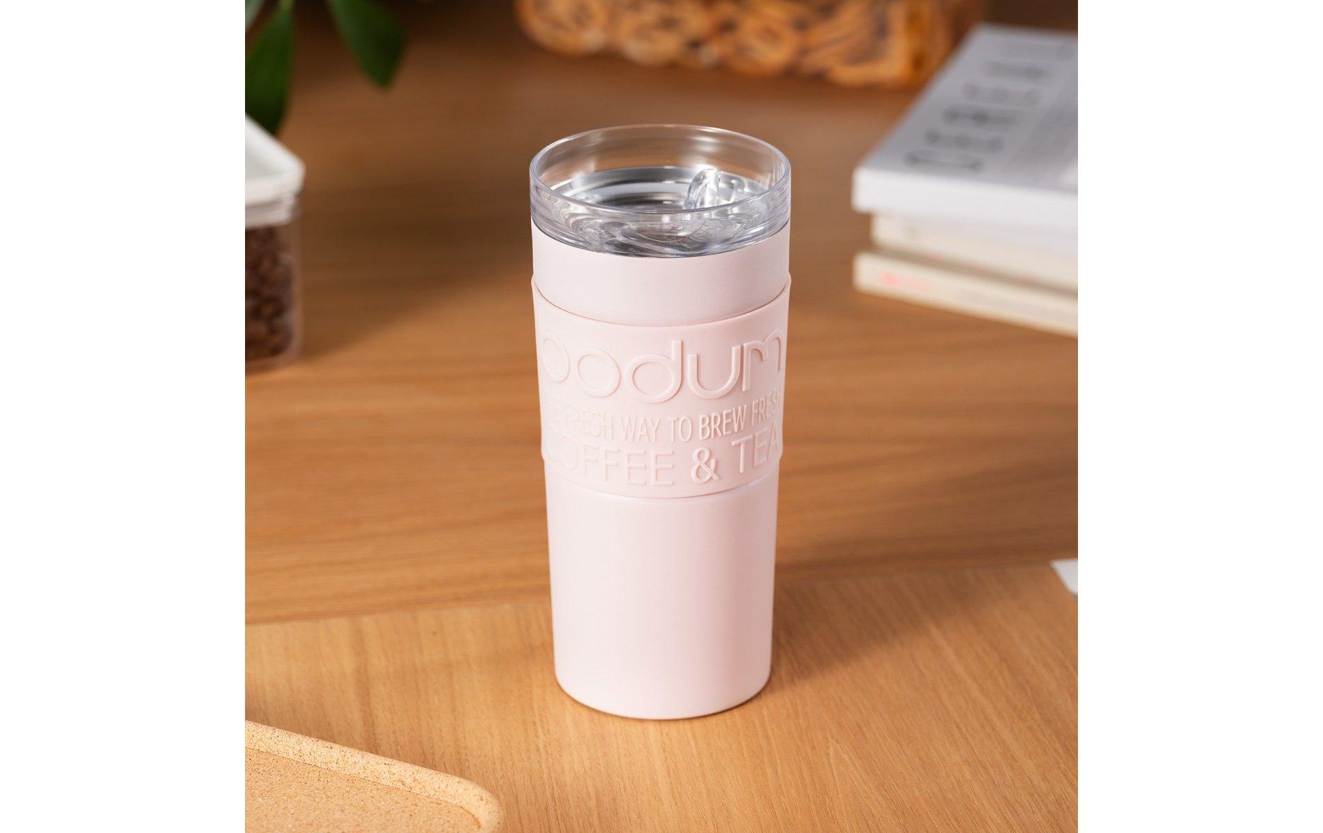 Travel Mug Iced Vanilla Latte, Strawberry, 0.35 lVacuum Reisebecher aus Edelstahl