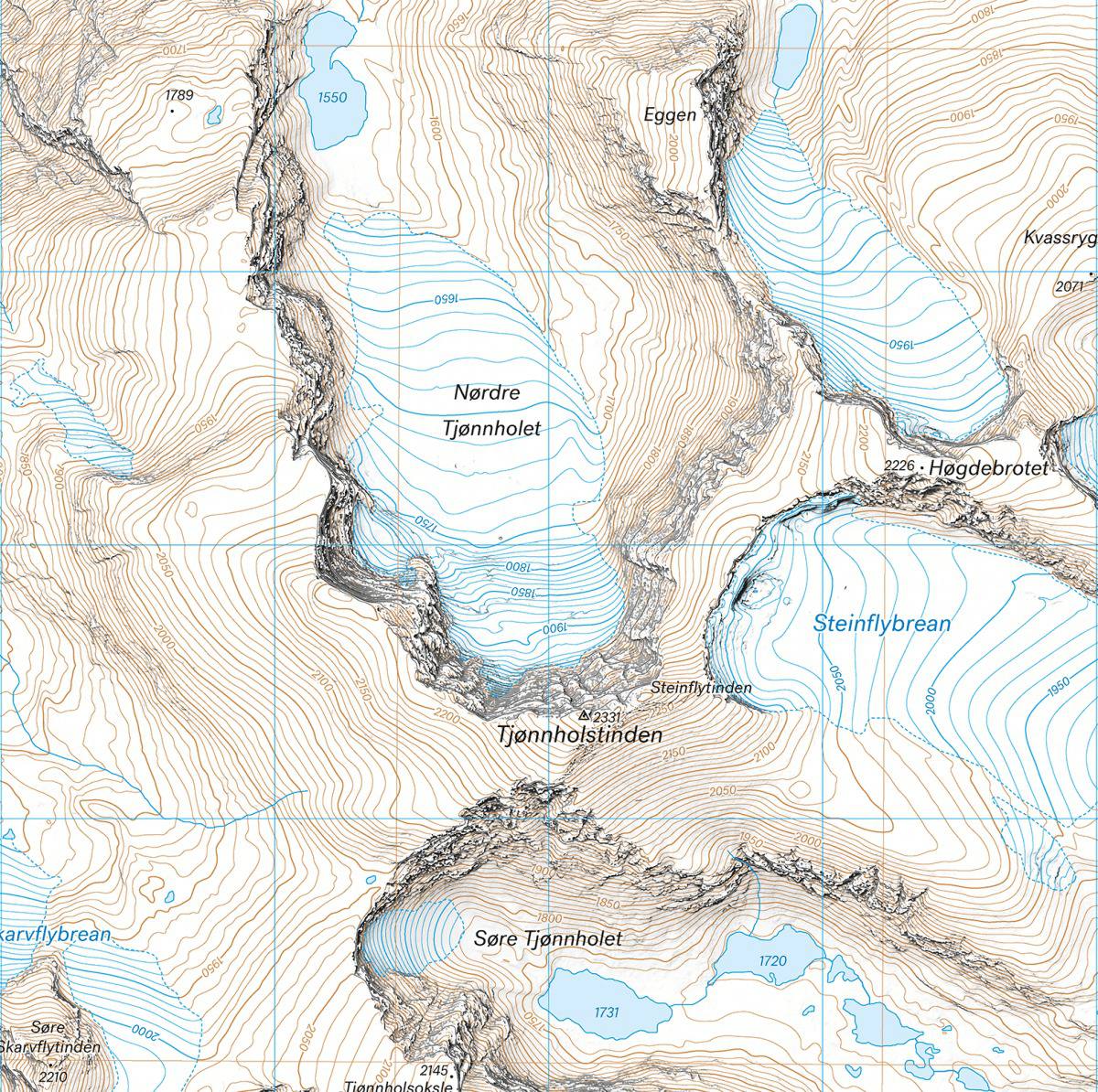 Calazo Høyfjellskart Jotunheimen