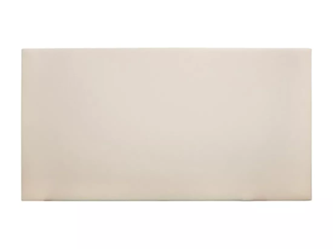 Tête de lit similicuir lisse beige 180x80cm - BUDAPEST - DECOWOOD