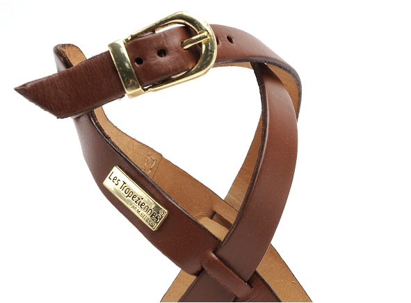 Les tropeziennes nu pieds plats femme hepana marron