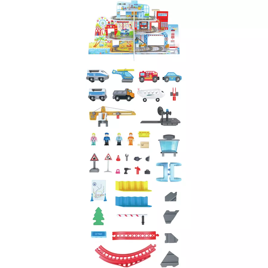 Hape Mega City Eisenbahn Set