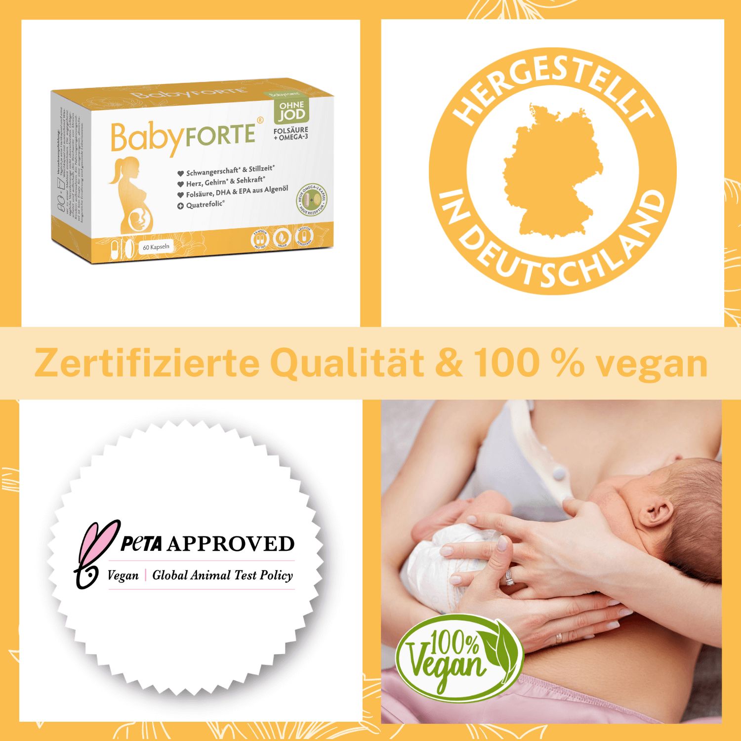 BabyFORTE® Folsäure + Omega-3 OHNE JOD