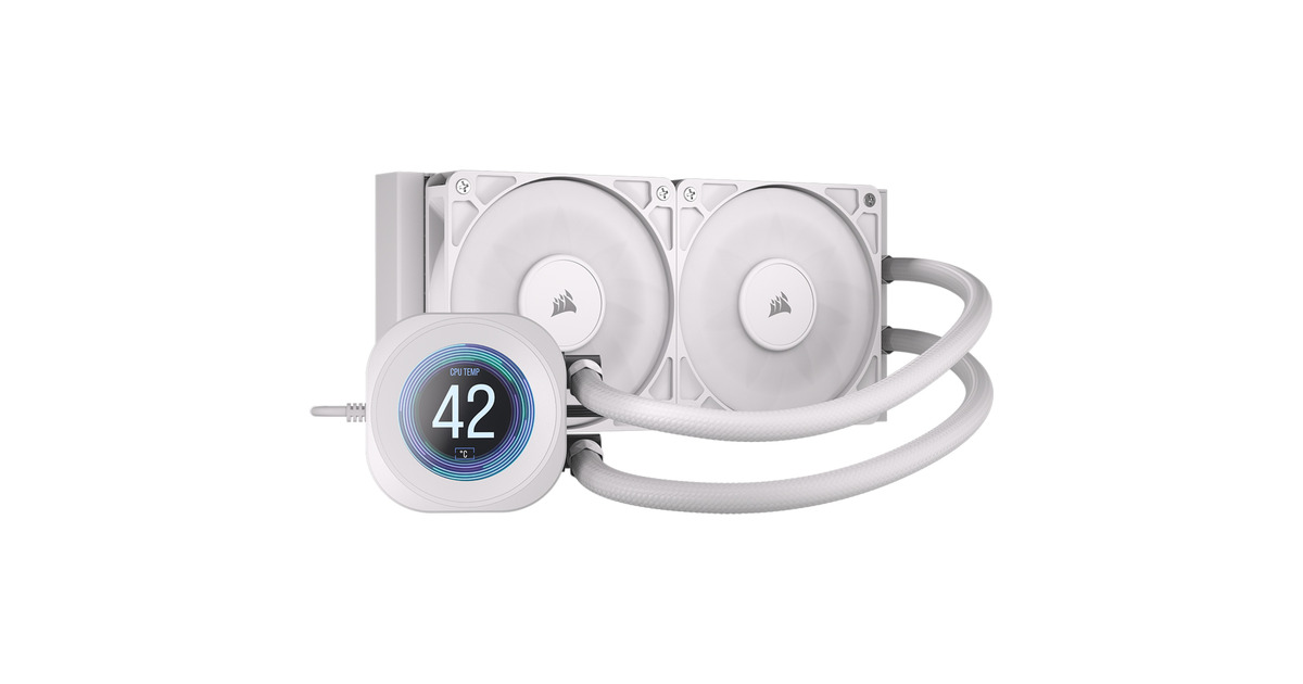 CorsairNAUTILUS 240 RS LCD CPU-vloeistofkoeler waterkoeling  (Wit)