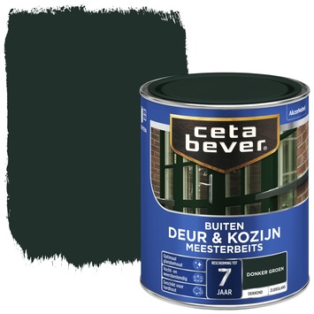 CetaBever Meesterbeits Deur & Kozijn zijdeglans dekkend donkergroen 750 ml