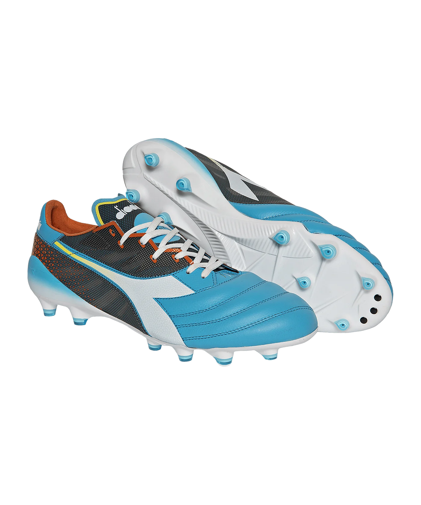 Diadora Brasil Elite Veloce FG Blau Weiss Orange FD0954
