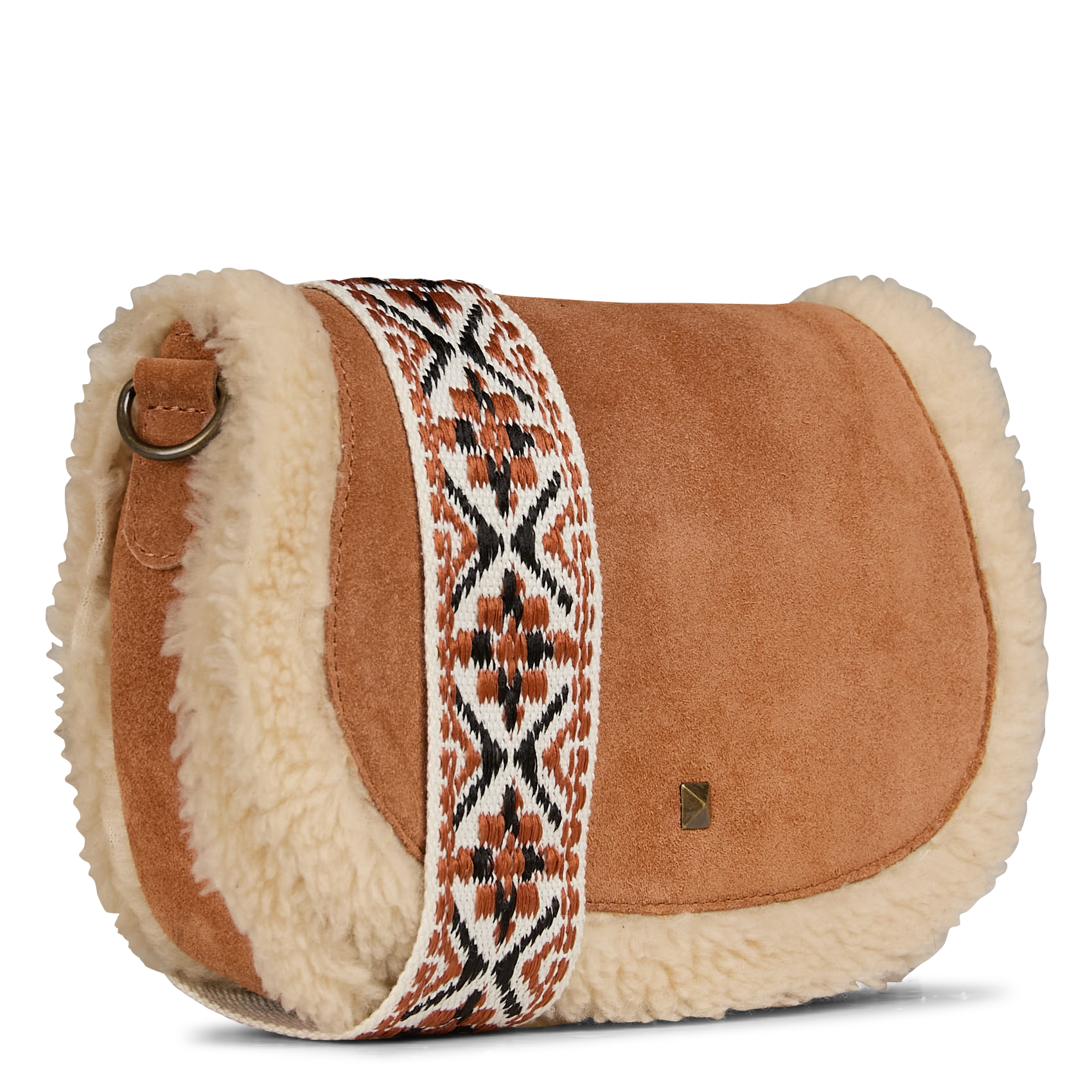 RISIA - Sac bandoulière en cuir | Marron