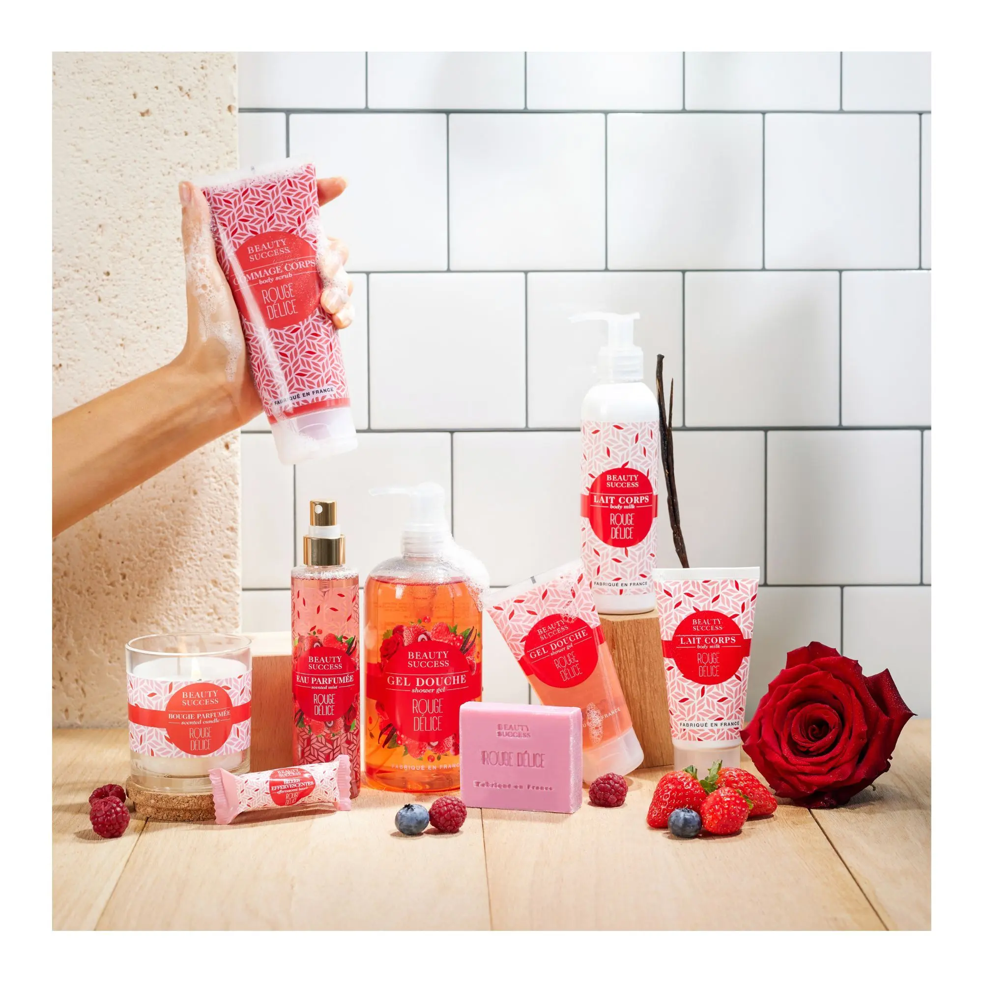Beauty Success - Rouge Délice Gel Bain Douche- Gel douche