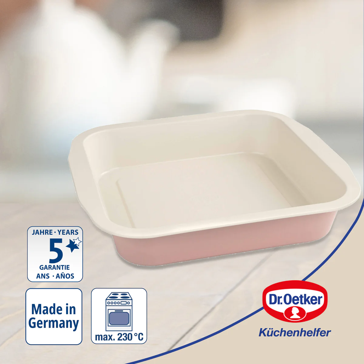 Moule à brownie 22,5 cm Dr, Oetker Rétro Dr. Oetker