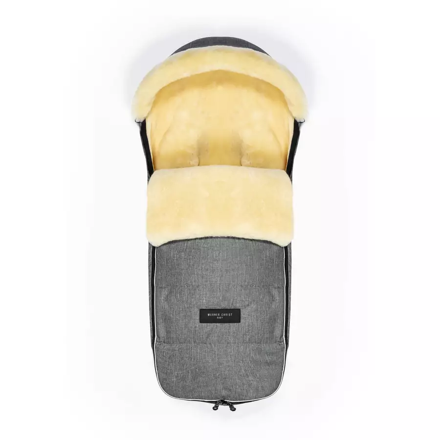 Werner Christ Baby Lammfellfußsack LADIS grigio