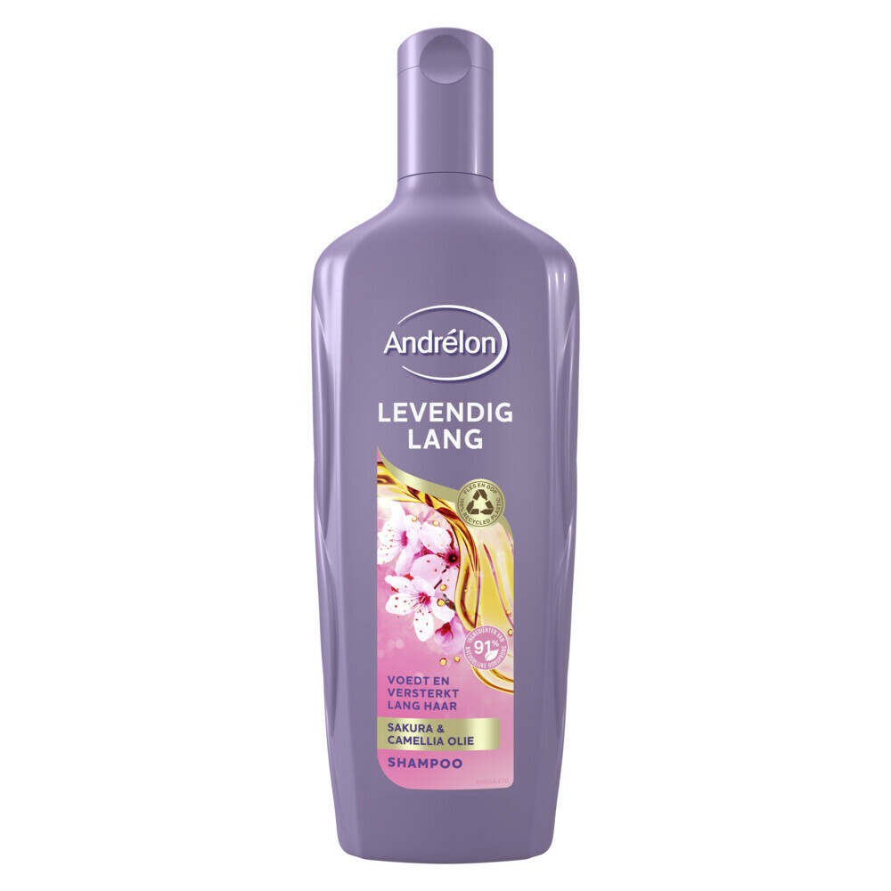6x Andrelon Shampoo Levendig Lang300 ml